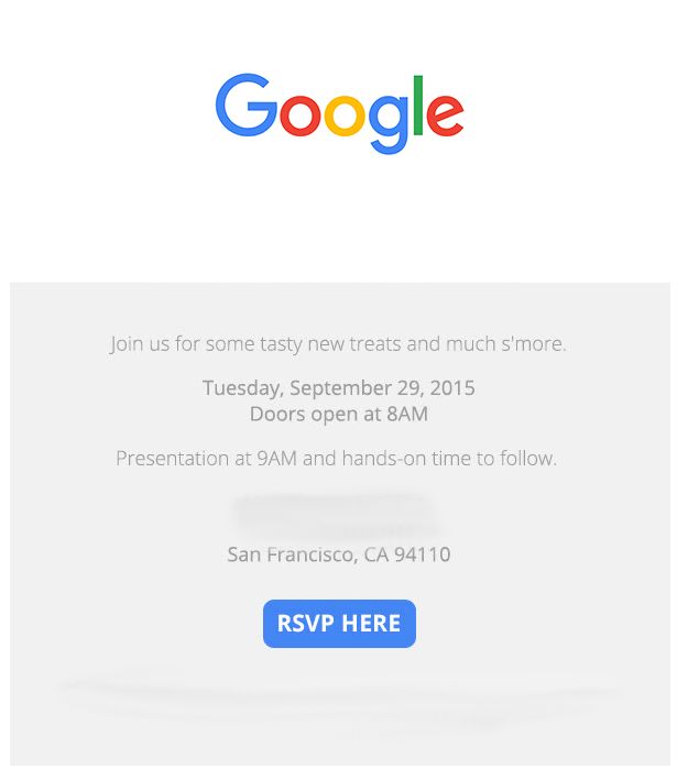 Fotografía - Google envoie des invitations pour l'événement Le 29 Septembre À San Francisco, bien sûr, il est Nexus (et probablement plus)